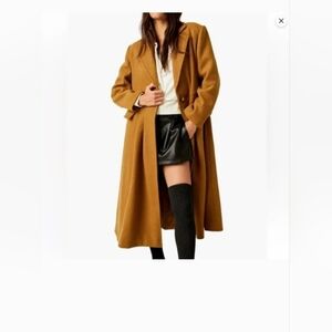 Free People Camel Victoria Coat